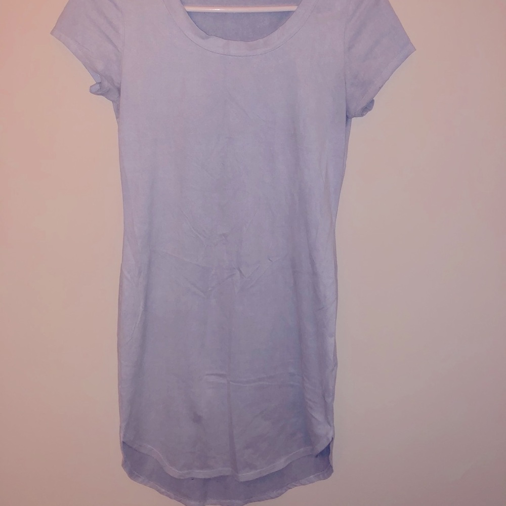 Dusty blue bodycon mini dress